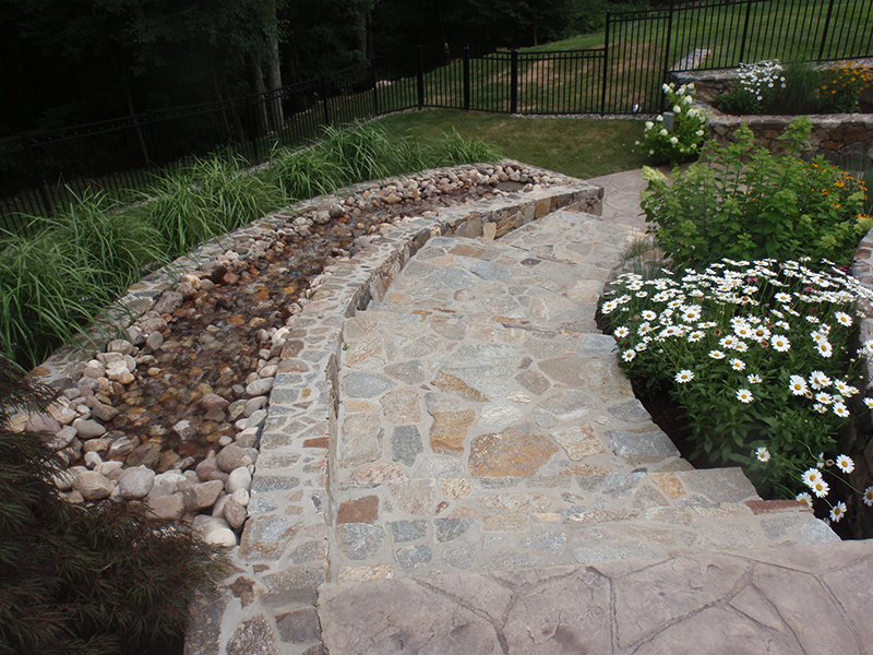 Swimming pool and hand finished concrete project example 49